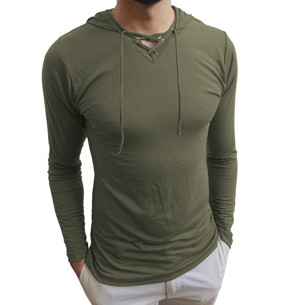 blusa com touca masculina