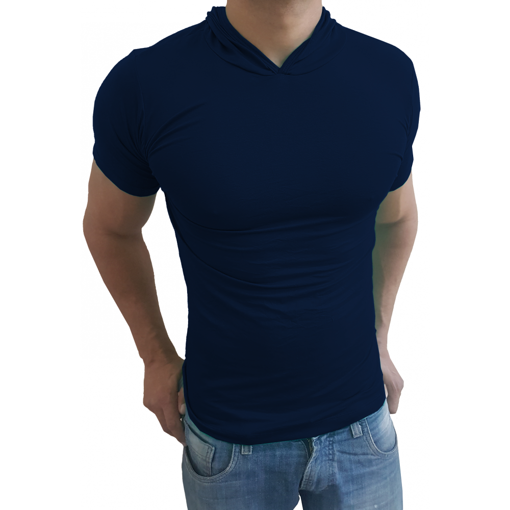 camiseta masculina com capuz