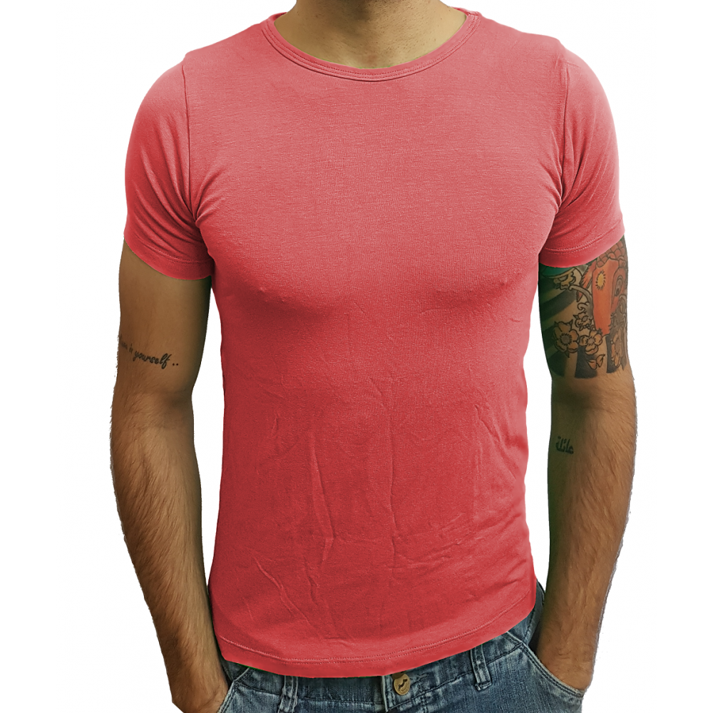 camisa coral masculina