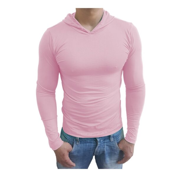 Camiseta Gola Redonda Com Capuz Manga Longa - Image 16