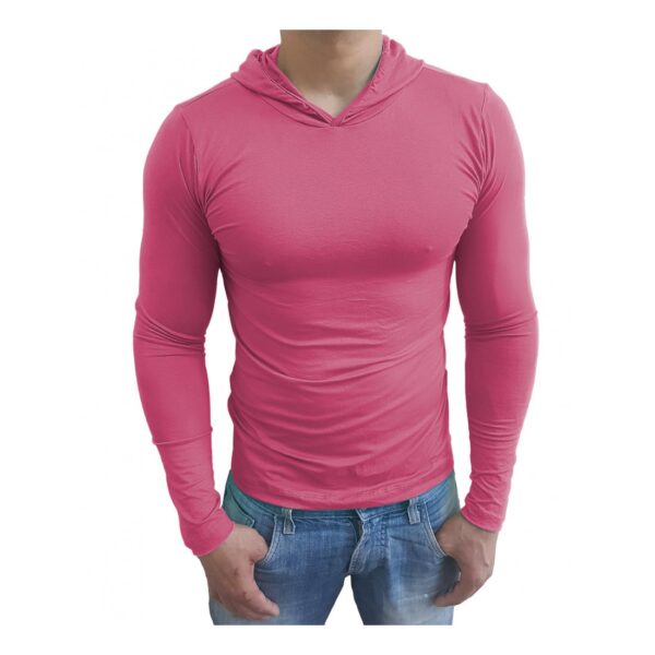 Camiseta Gola Redonda Com Capuz Manga Longa - Image 17