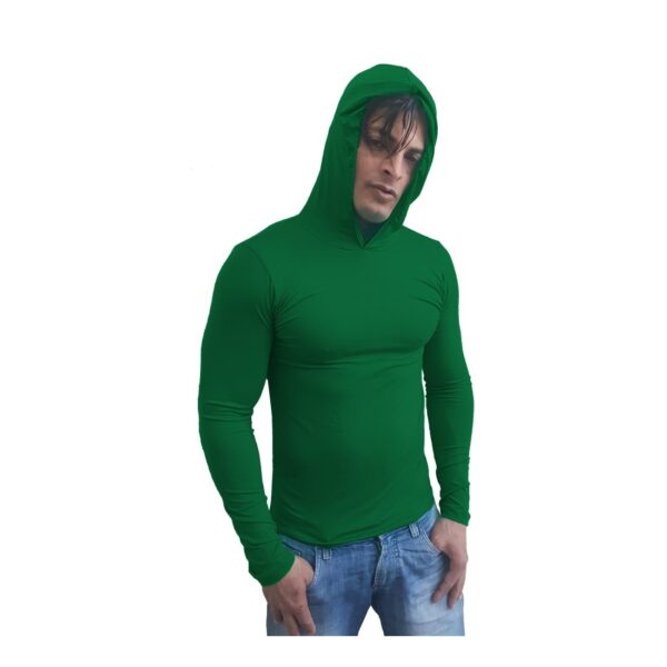 Camiseta Gola Redonda Com Capuz Manga Longa - Image 19