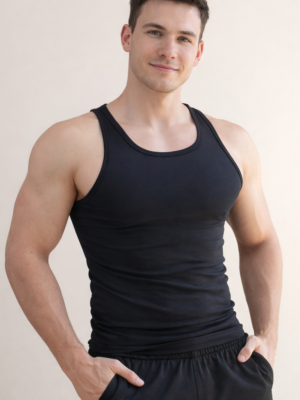 Regata Masculina Preto Tank01 Sjons