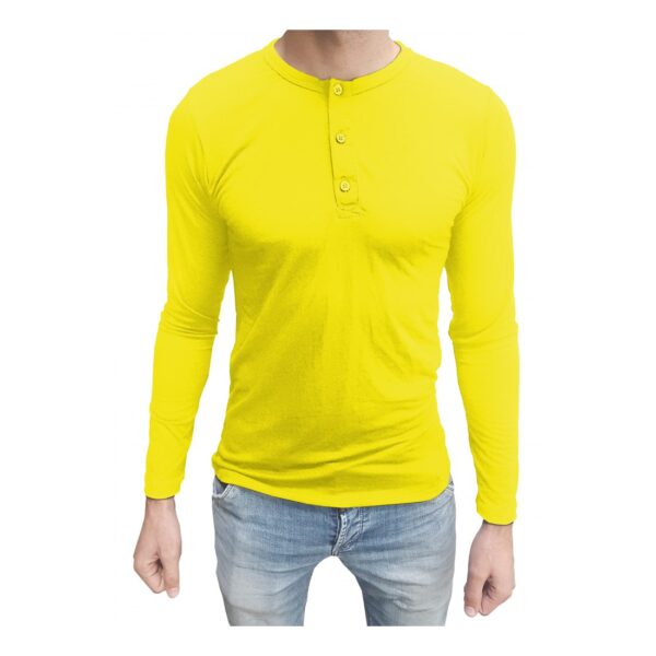 Camiseta Henley Masculina Manga Longa - Image 2