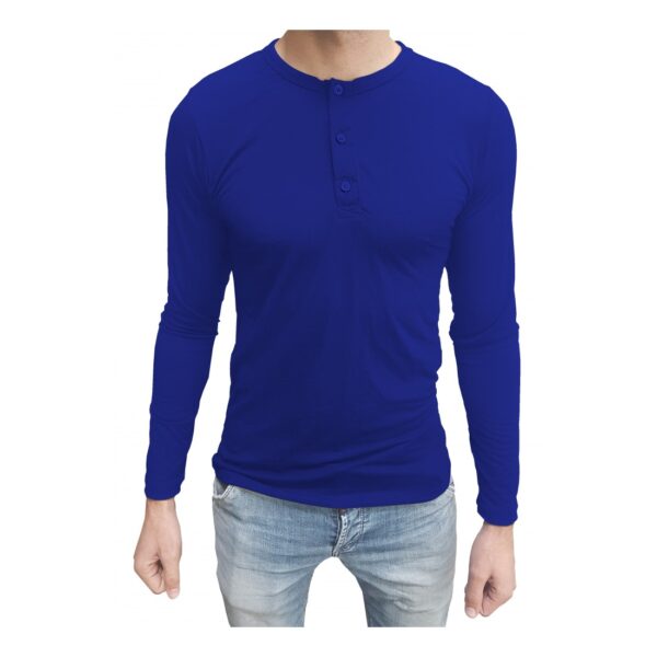 Camiseta Henley Masculina Manga Longa - Image 4