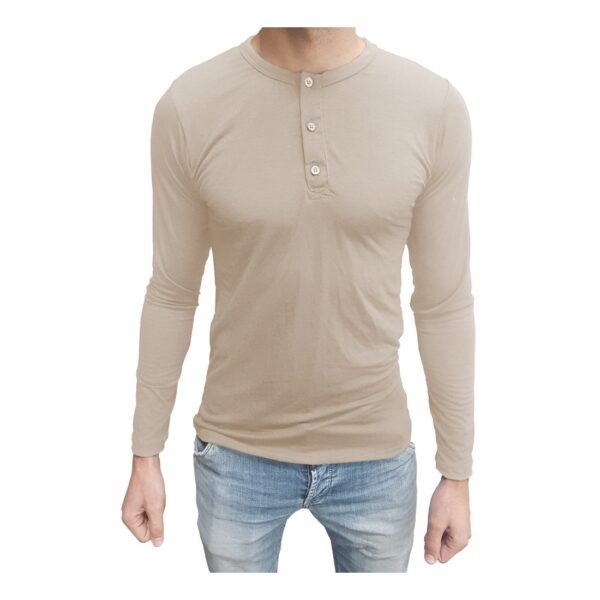 Camiseta Henley Masculina Manga Longa - Image 6