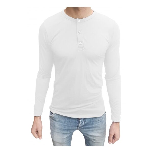 Camiseta Henley Masculina Manga Longa - Image 7