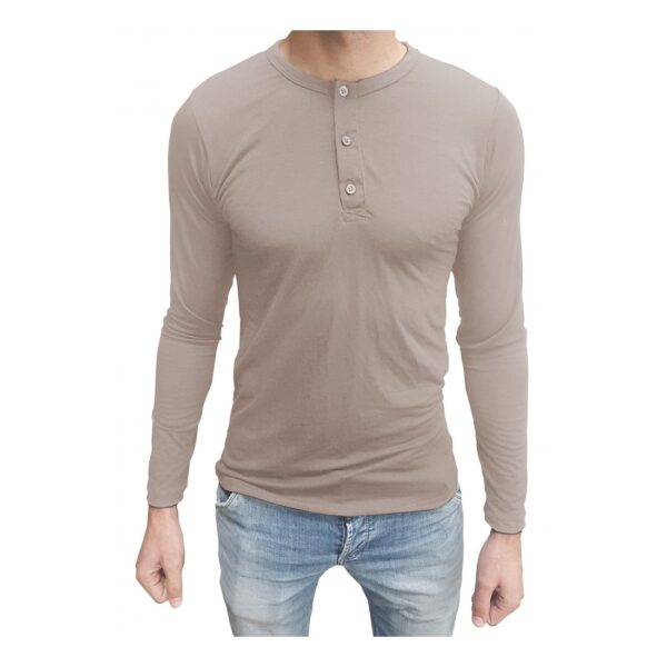 Camiseta Henley Masculina Manga Longa - Image 8