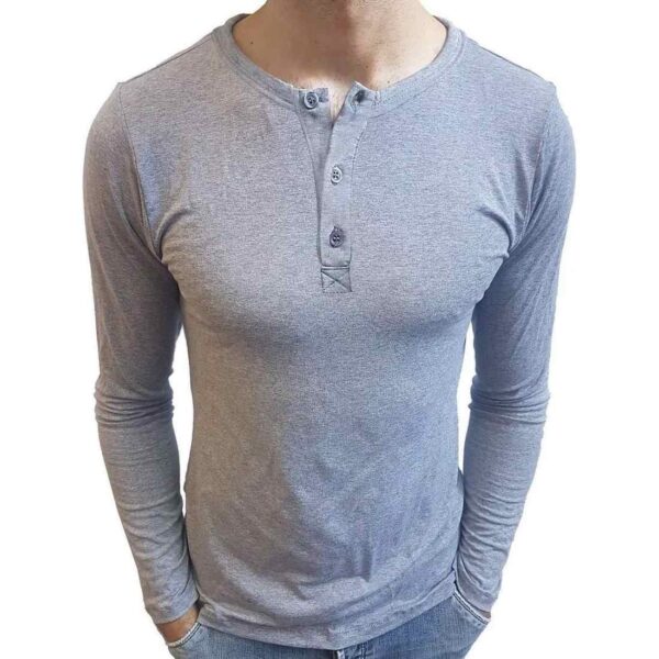 Camiseta Henley Masculina Manga Longa - Image 10