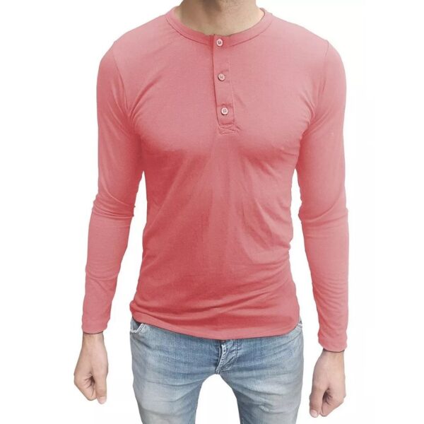 Camiseta Henley Masculina Manga Longa - Image 11