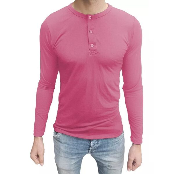 Camiseta Henley Masculina Manga Longa - Image 17