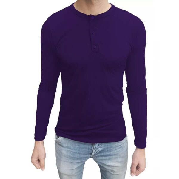 Camiseta Henley Masculina Manga Longa - Image 18