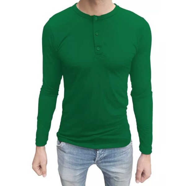 Camiseta Henley Masculina Manga Longa - Image 19