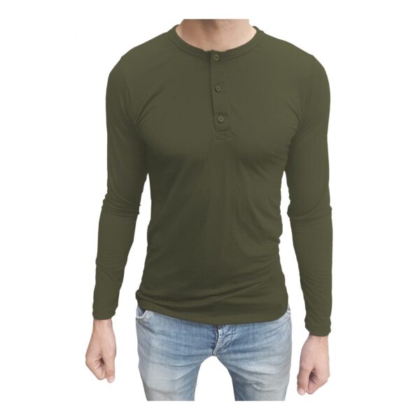 Camiseta Henley Masculina Manga Longa - Image 20