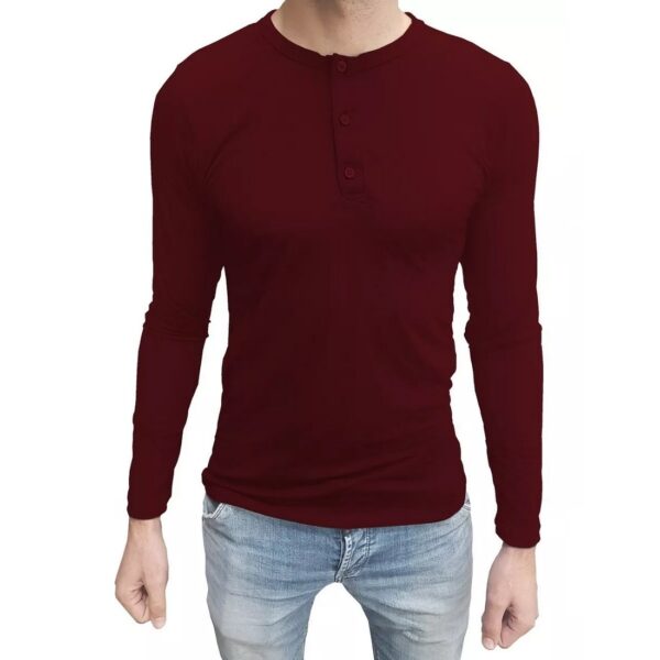 Camiseta Henley Masculina Manga Longa - Image 22