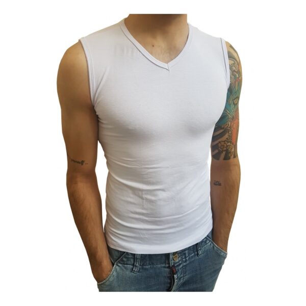 Camiseta Machão Regata Gola V Masculina - Image 7