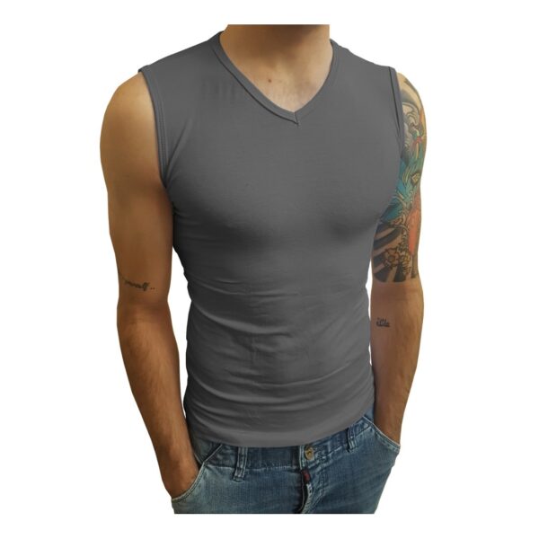 Camiseta Machão Regata Gola V Masculina - Image 9