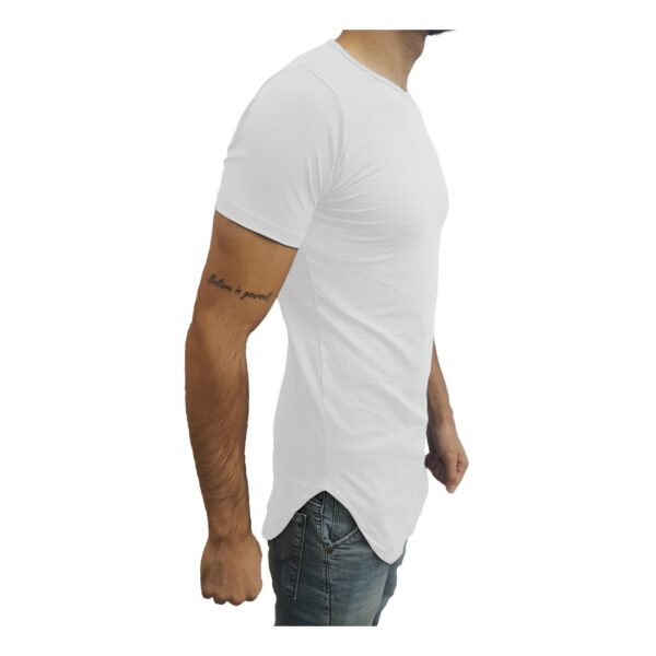 Camiseta Básica Long Masculina Oversized Swag Longline - Image 4