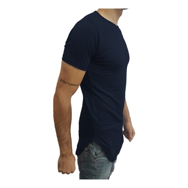 Camiseta Básica Long Masculina Oversized Swag Longline - Image 3