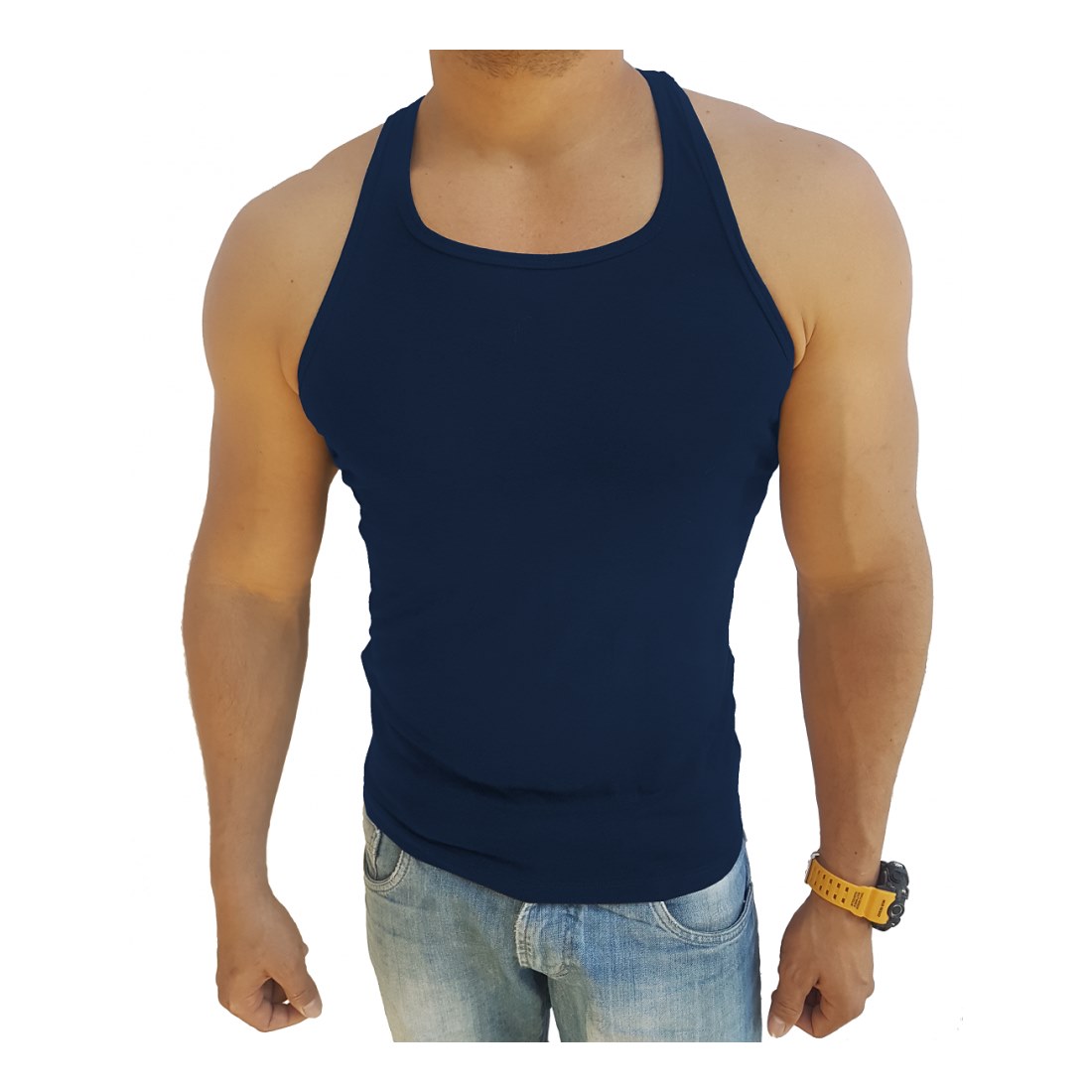 Camiseta Básica Regata Masculina Nadador Tank 04 -Sjons Modas