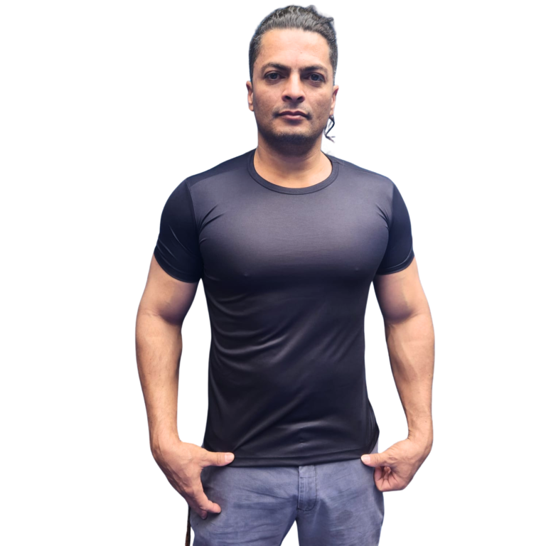 Camisetas Básicas Masculina Dry Fit Lisa Tradicional Redonda
