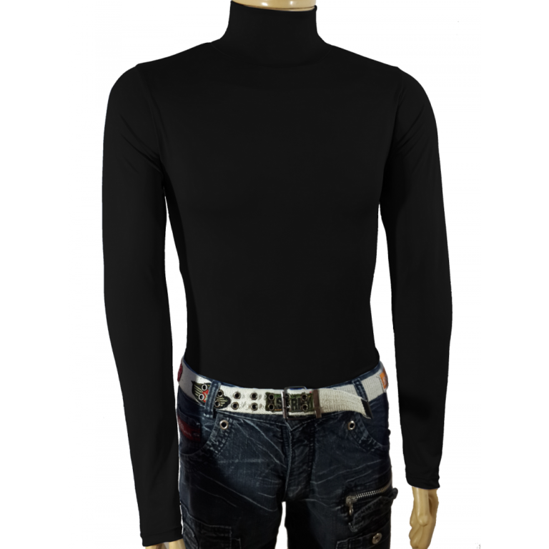 Camiseta Masculina Térmica Gola Alta Manga Longa