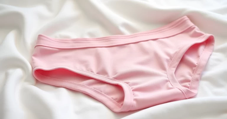 Calcinha boxer feminina rosa sobre fundo branco com textura suave