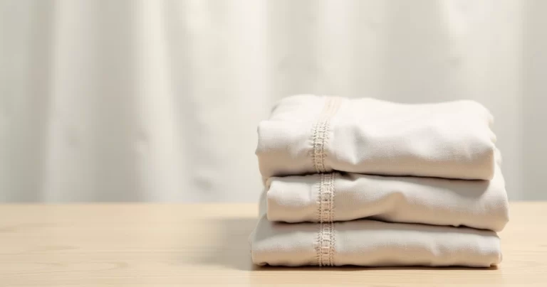 Cueca samba canção de algodão em cor clara sobre uma superfície de madeira clara, em fundo neutro suave, destacando o tecido macio e arejado da peça