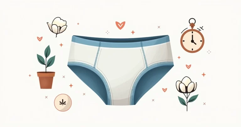 Ilustração flat corporativa de cueca samba canção de algodão com detalhes clássicos e conforto