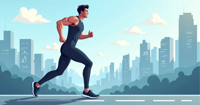 Ilustração corporativa de homem em atividade física usando bermuda térmica de compressão preta