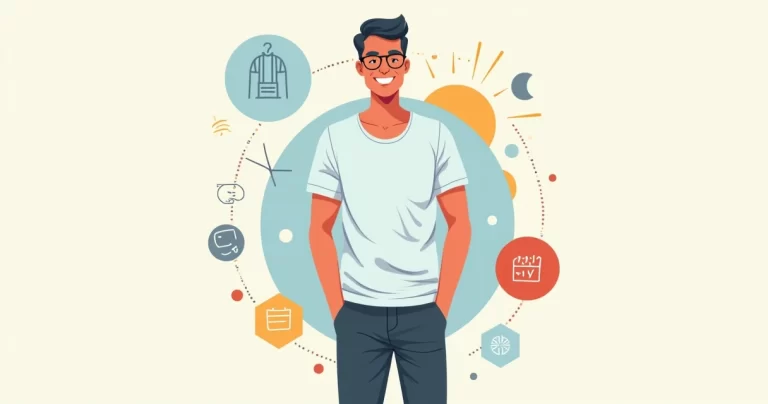 Homem usando camiseta gola canoa masculina em look casual moderno