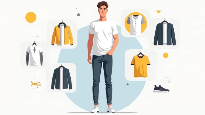 Homem usando camiseta básica branca masculina com look casual arrumado