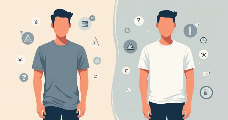 Homem usando camisetas básicas com caimento sofisticado lado a lado