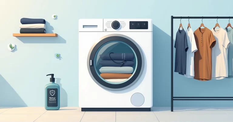 Saco de lavagem protegendo camisetas e regatas masculinas na máquina de lavar