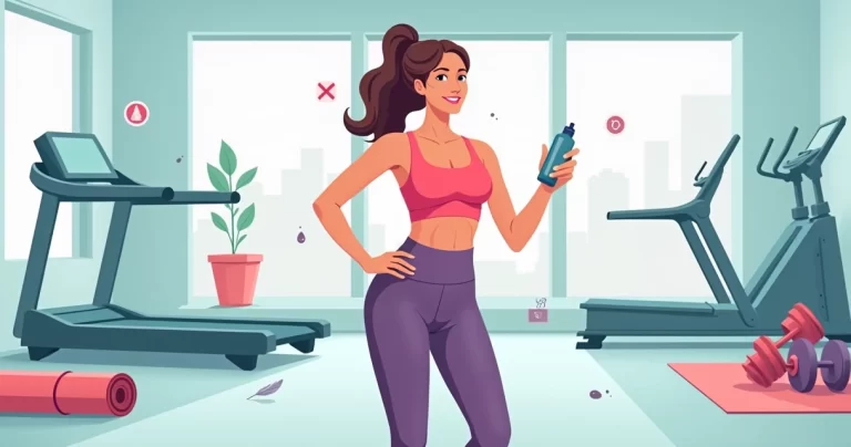 Mulher na academia usando top liso feminino com boa sustentação